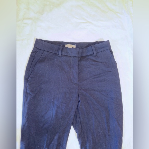 H&M navy slim pants with belt loops. Size 2. - Picture 1 of 3
